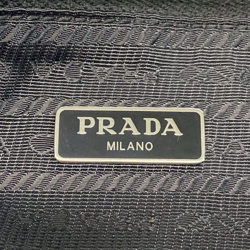 Prada Wristlet - Black X Red Studded Leather