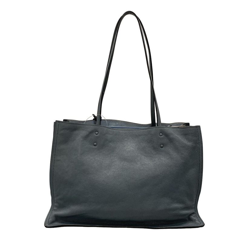 Prada Tote Bag Etiquette 1bg122 Blue Gray Leather