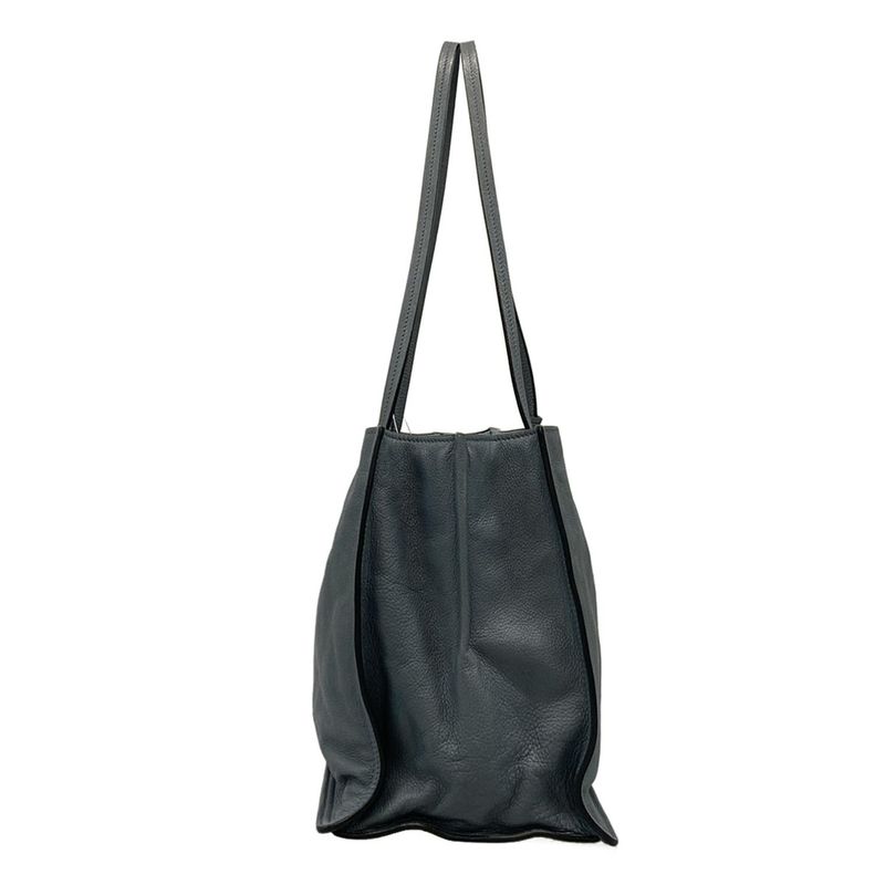 Prada Tote Bag Etiquette 1bg122 Blue Gray Leather