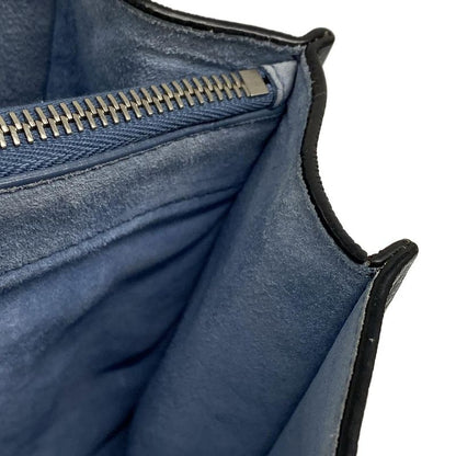 Prada Tote Bag Etiquette 1bg122 Blue Gray Leather