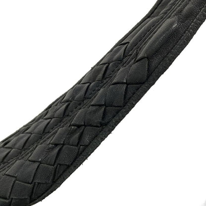 Bottega Veneta Shoulder Bag Intrecciato Black Leather