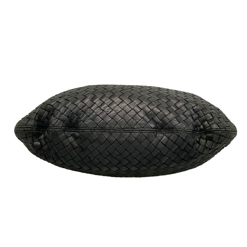 Bottega Veneta Shoulder Bag Intrecciato Black Leather