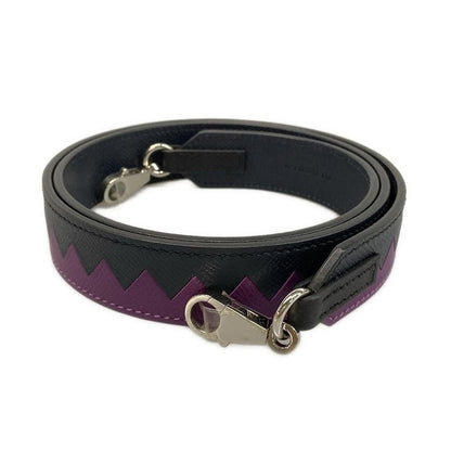 Hermes Shoulder Strap Bandouliere Tresage de Cuir 30mm (1.18in) Anemone X Blue