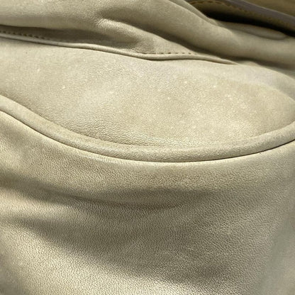 Dior Christian Dior Shoulder Bag Gaucho Ivory X Dark Brown Leather