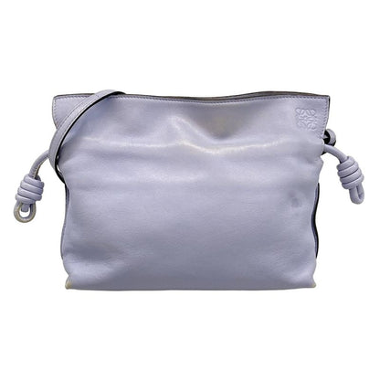 Loewe Shoulder Bag Flamenco Light Blue Leather