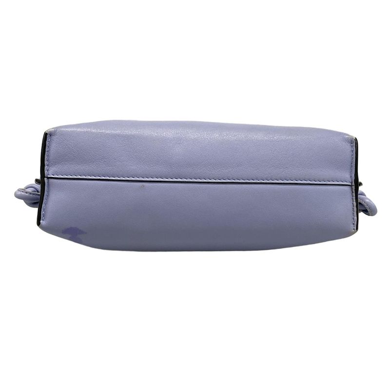 Loewe Shoulder Bag Flamenco Light Blue Leather