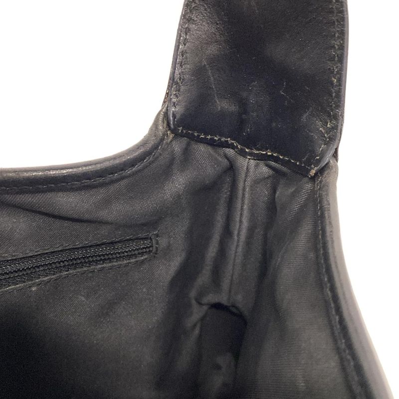 Gucci Shoulder Bag Jackie GG Pattern 13735 Black Leather