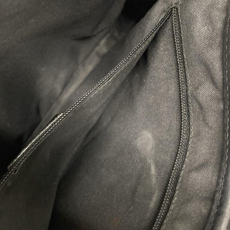 Gucci Shoulder Bag Jackie GG Pattern 13735 Black Leather