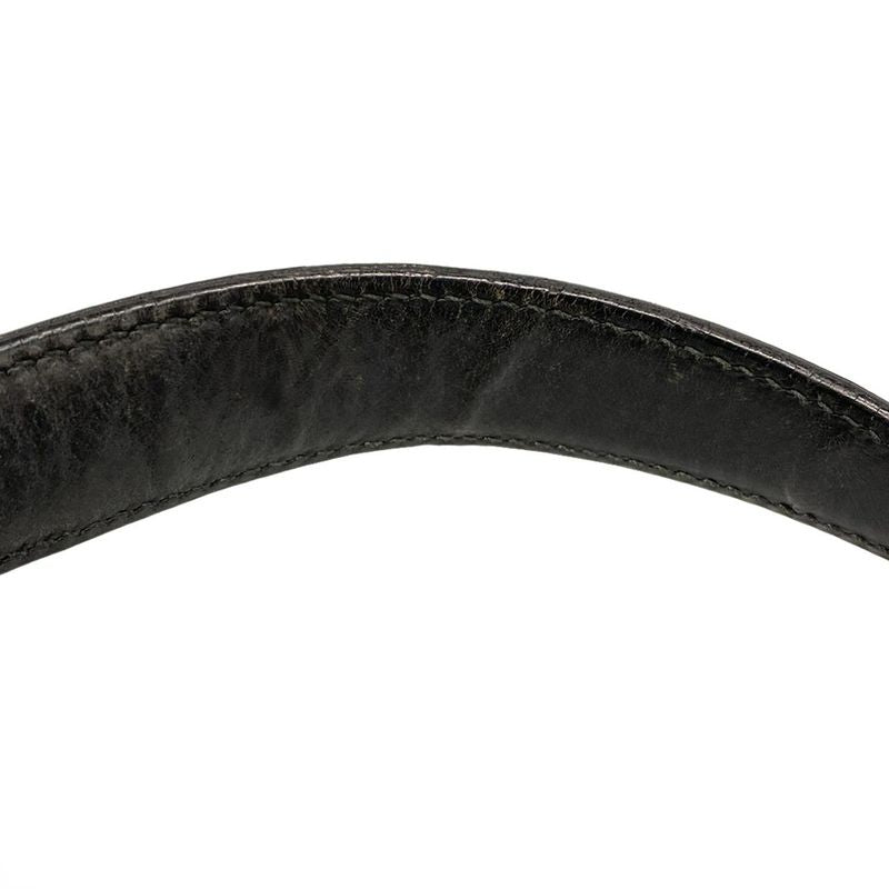 Gucci Shoulder Bag Jackie GG Pattern 13735 Black Leather