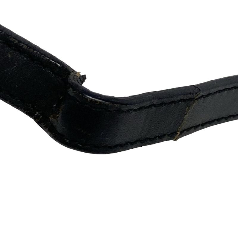 Gucci Shoulder Bag Jackie GG Pattern 13735 Black Leather