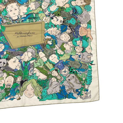 Hermes Scarf Silk Carre 90 Metamorphose By Multicolor Box