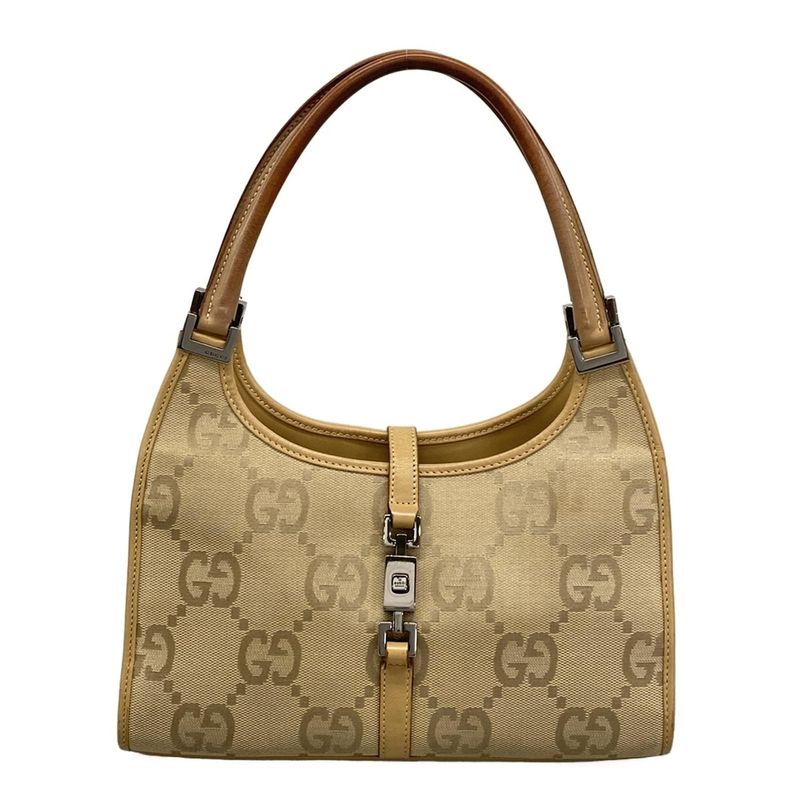 Gucci Handbag Jackie Jumbo GG 21068 Beige Leather