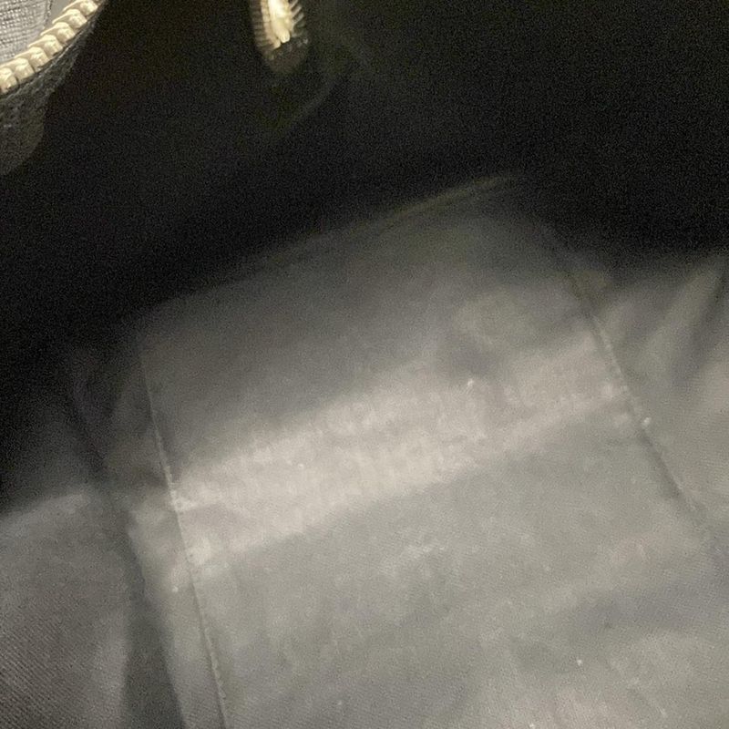 Gucci Boston Bag GG Supreme Carry-on Duffel Bag 474131 Black X Gray Leather