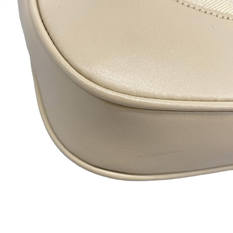 Gucci Shoulder Bag Jackie GG Pattern 13306 Beige Leather