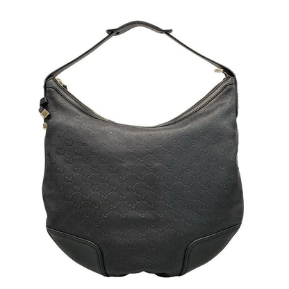 Gucci Shoulder Bag Princey GG Pattern 162882 Black Leather