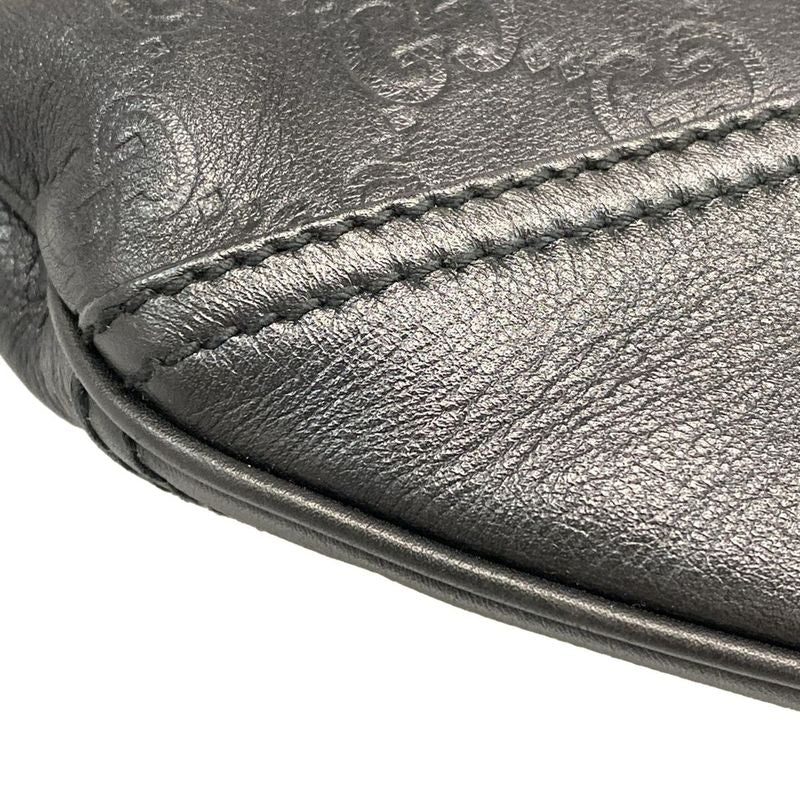 Gucci Shoulder Bag Princey GG Pattern 162882 Black Leather