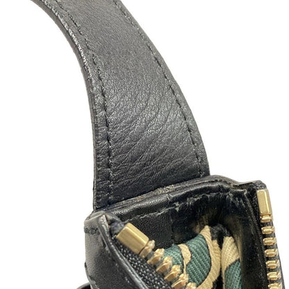 Gucci Shoulder Bag Princey GG Pattern 162882 Black Leather