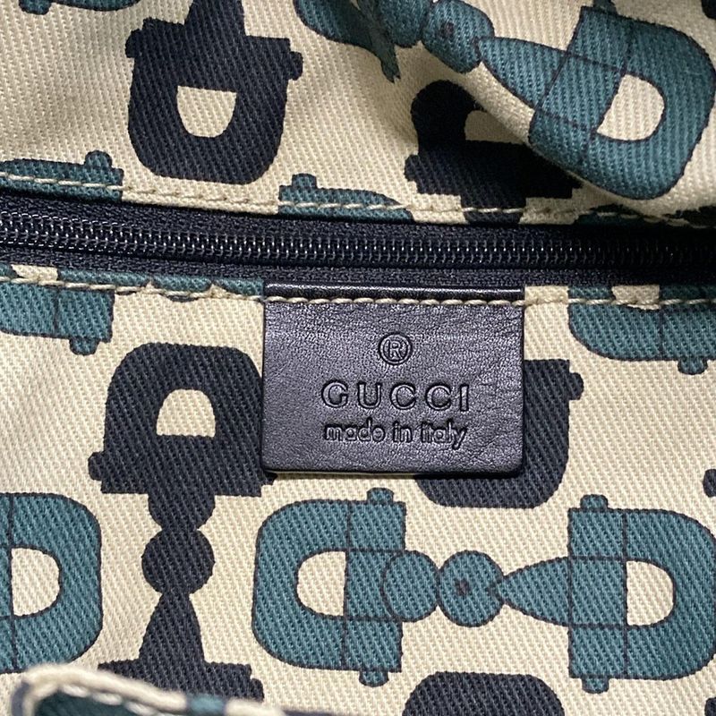 Gucci Shoulder Bag Princey GG Pattern 162882 Black Leather