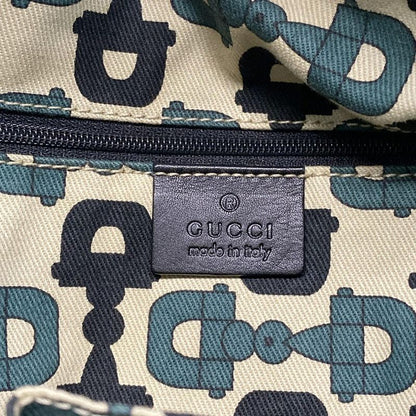 Gucci Shoulder Bag Princey GG Pattern 162882 Black Leather