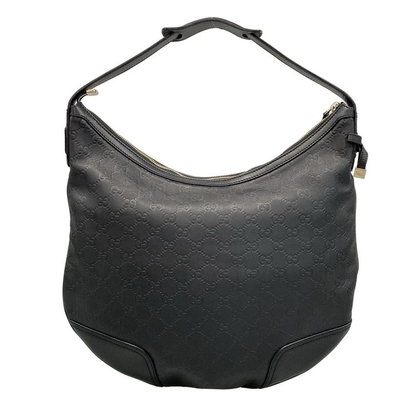 Gucci Shoulder Bag Princey GG Pattern 162882 Black Leather