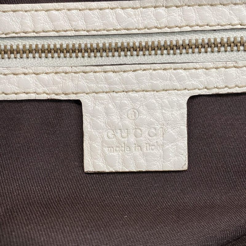 Gucci Handbag GG Pattern 223953 Beige X Ivory X Gray Leather