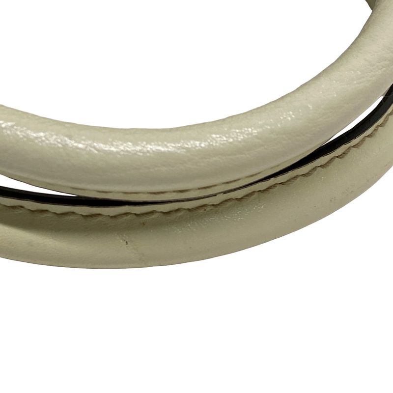 Gucci Handbag GG Pattern 223953 Beige X Ivory X Gray Leather