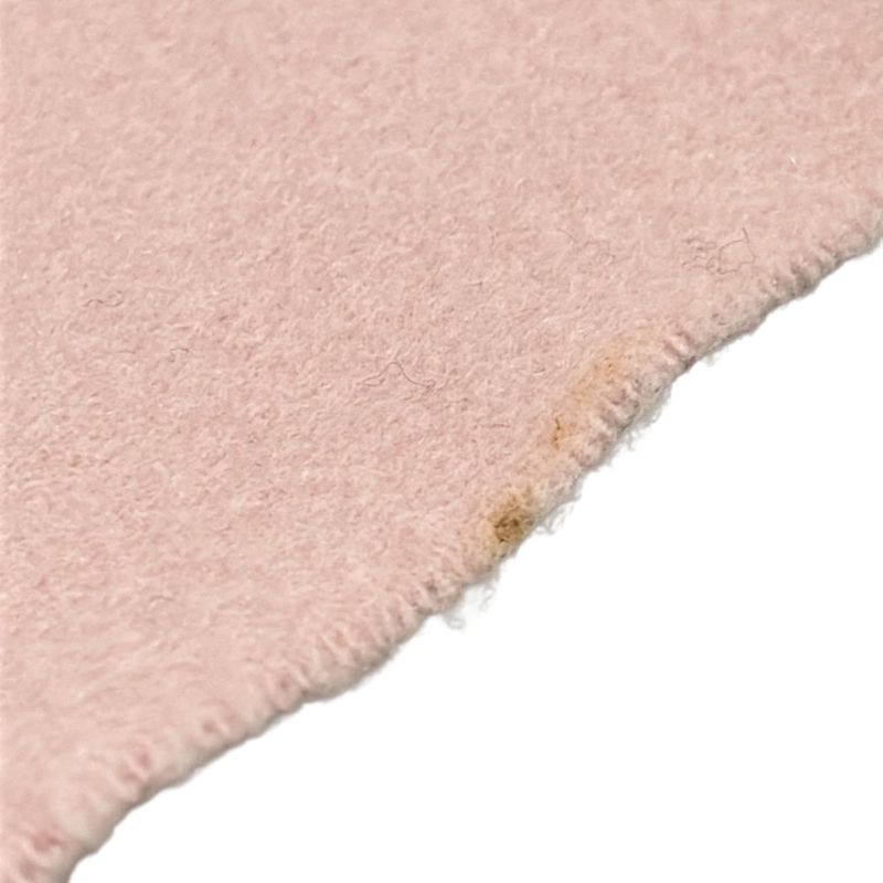 Hermes Shawl - Light Pink Embroidered Logo Cashmere