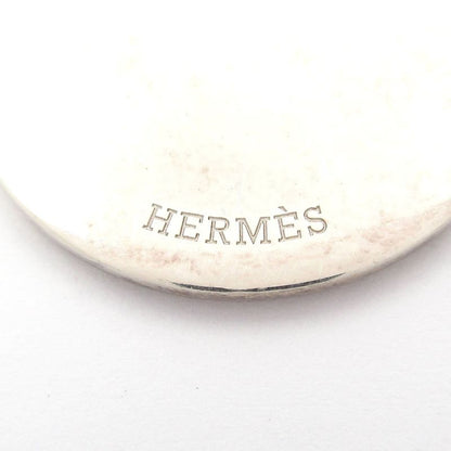 Hermes Necklace Exlibris MM Silver X 18k Pink Gold