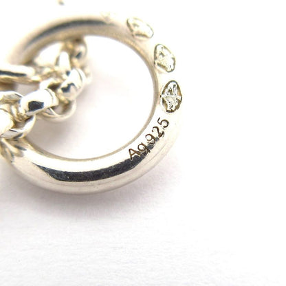 Hermes Necklace Exlibris MM Silver X 18k Pink Gold