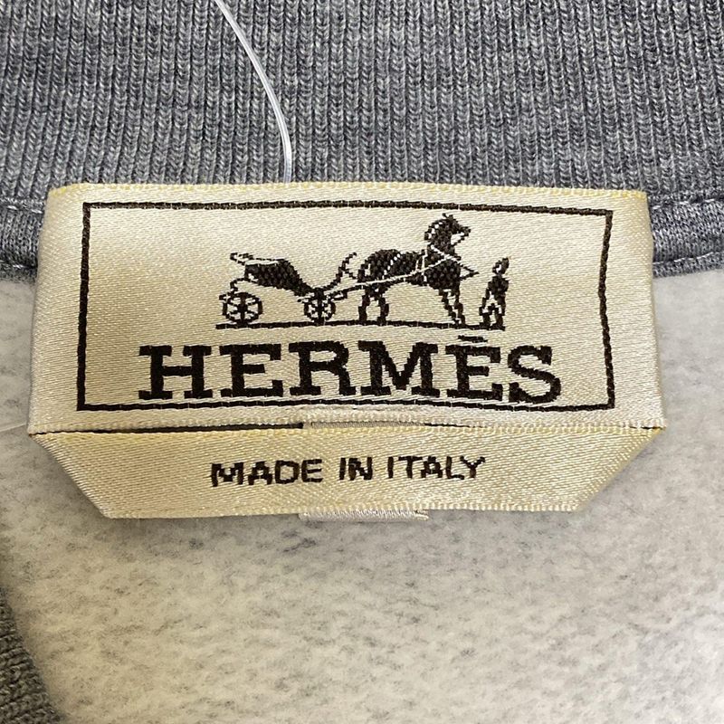 Hermes Blouson Size XS Men's - Gray Long Sleeve Serie Button Brushed Lining