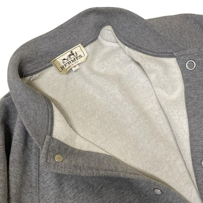 Hermes Blouson Size XS Men's - Gray Long Sleeve Serie Button Brushed Lining