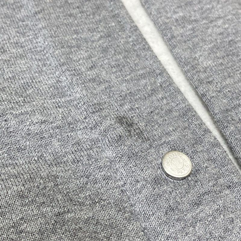 Hermes Blouson Size XS Men's - Gray Long Sleeve Serie Button Brushed Lining