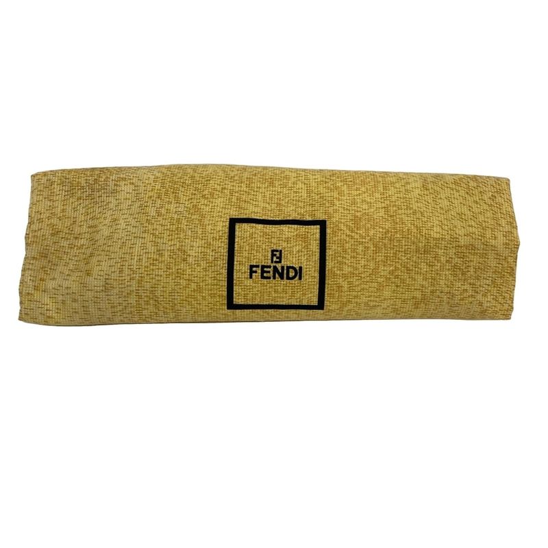 Fendi Handbag Mamma Bucket Zucca Pattern 26424 Orange Leather