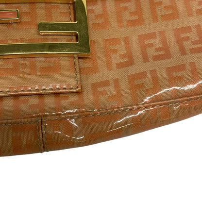Fendi Handbag Mamma Bucket Zucca Pattern 26424 Orange Leather