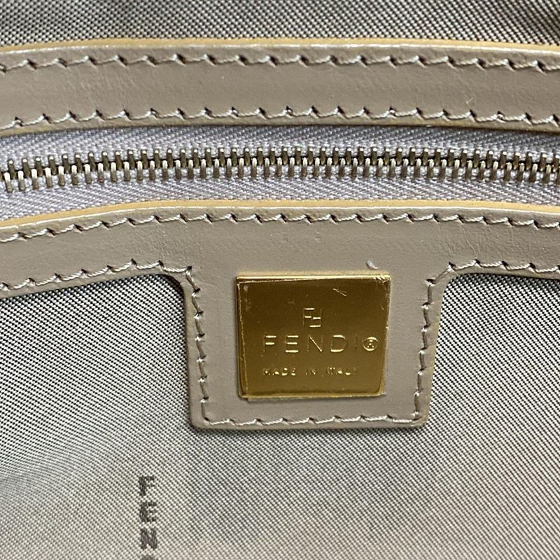 Fendi Handbag Mamma Bucket Zucca Pattern 26424 Orange Leather