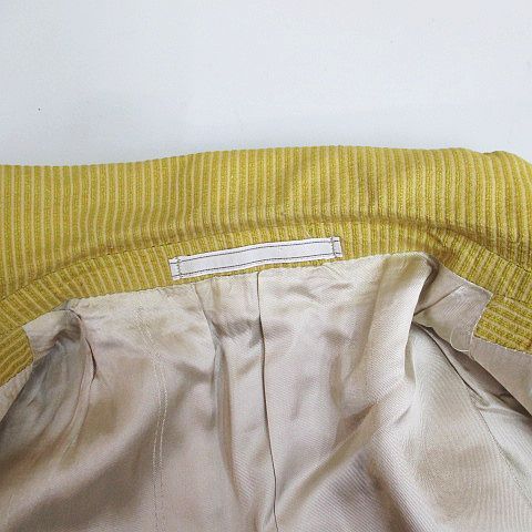 Gianni Versace Gianni Versace Striped Pattern Tailored Jacket 44 Yellow