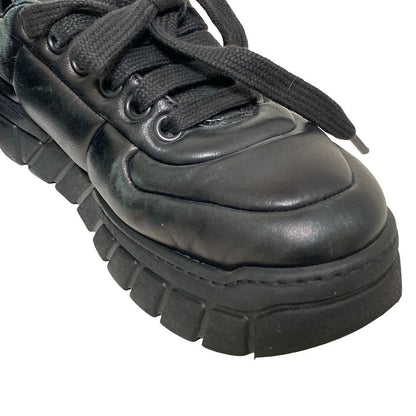 Prada Sneakers 381 2 Women's - Black Insole Removable Thick Sole Sneakers