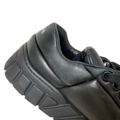 Prada Sneakers 381 2 Women's - Black Insole Removable Thick Sole Sneakers