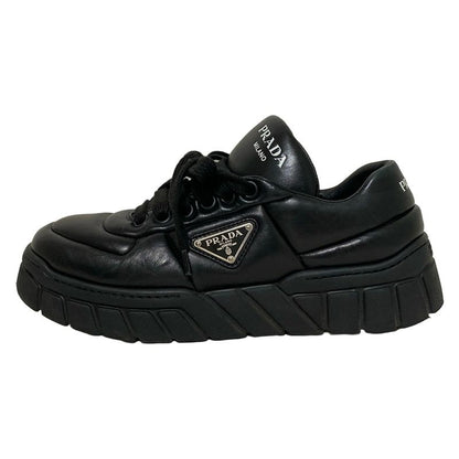 Prada Sneakers 381 2 Women's - Black Insole Removable Thick Sole Sneakers