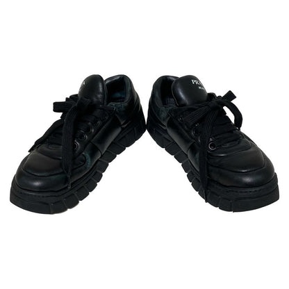 Prada Sneakers 381 2 Women's - Black Insole Removable Thick Sole Sneakers