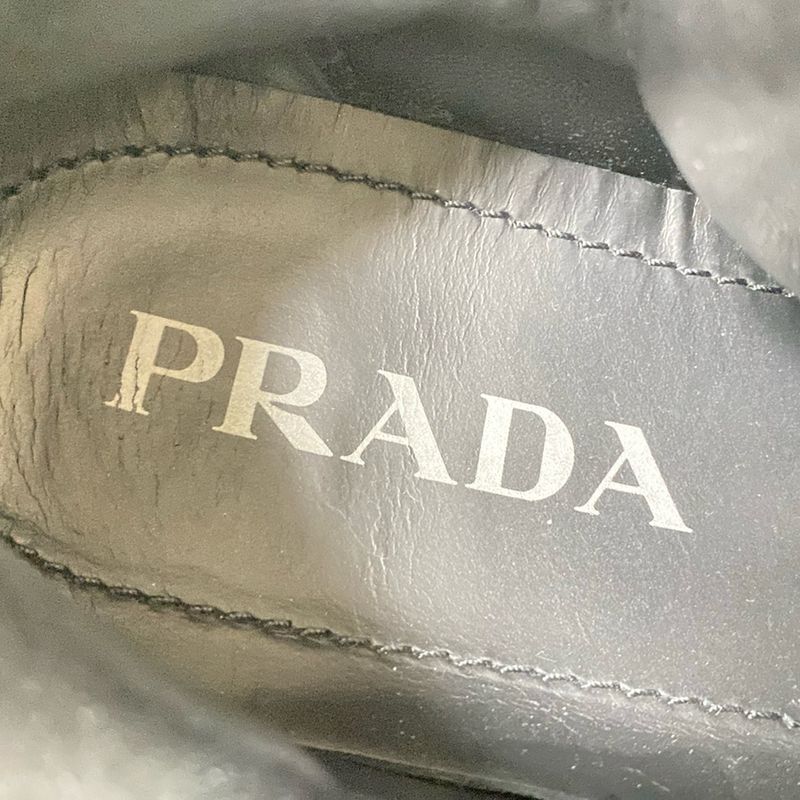 Prada Sneakers 381 2 Women's - Black Insole Removable Thick Sole Sneakers