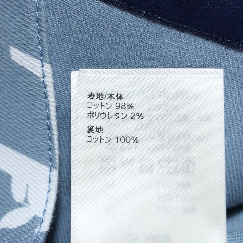 Louis Vuitton 22aw LV All Over Leaf Pattern Denim Jacket Light Blue Rm222q Nf1