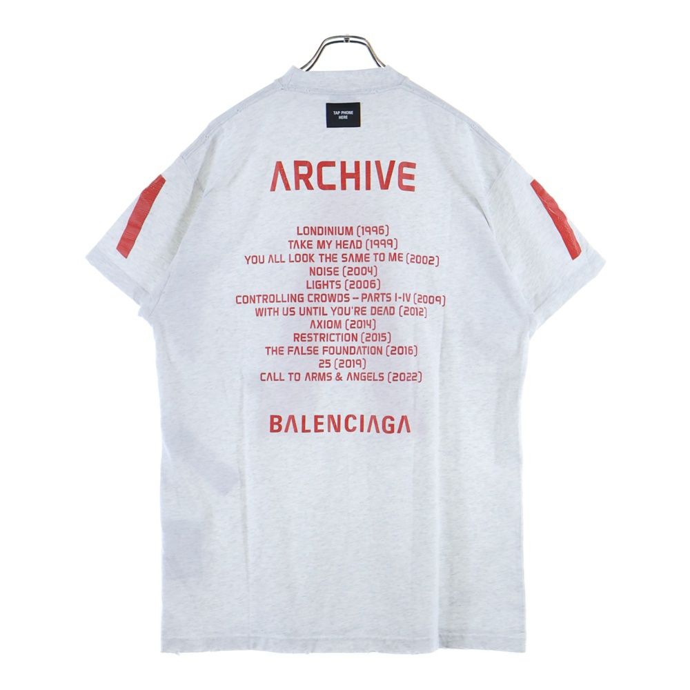 Balenciaga 24ss Archive Oversize D T-Shirt Archive Series Short Sleeve T-Shirt