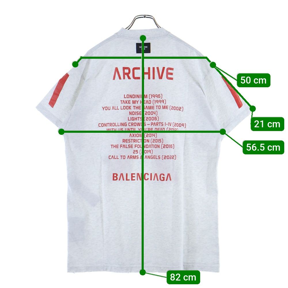 Balenciaga 24ss Archive Oversize D T-Shirt Archive Series Short Sleeve T-Shirt