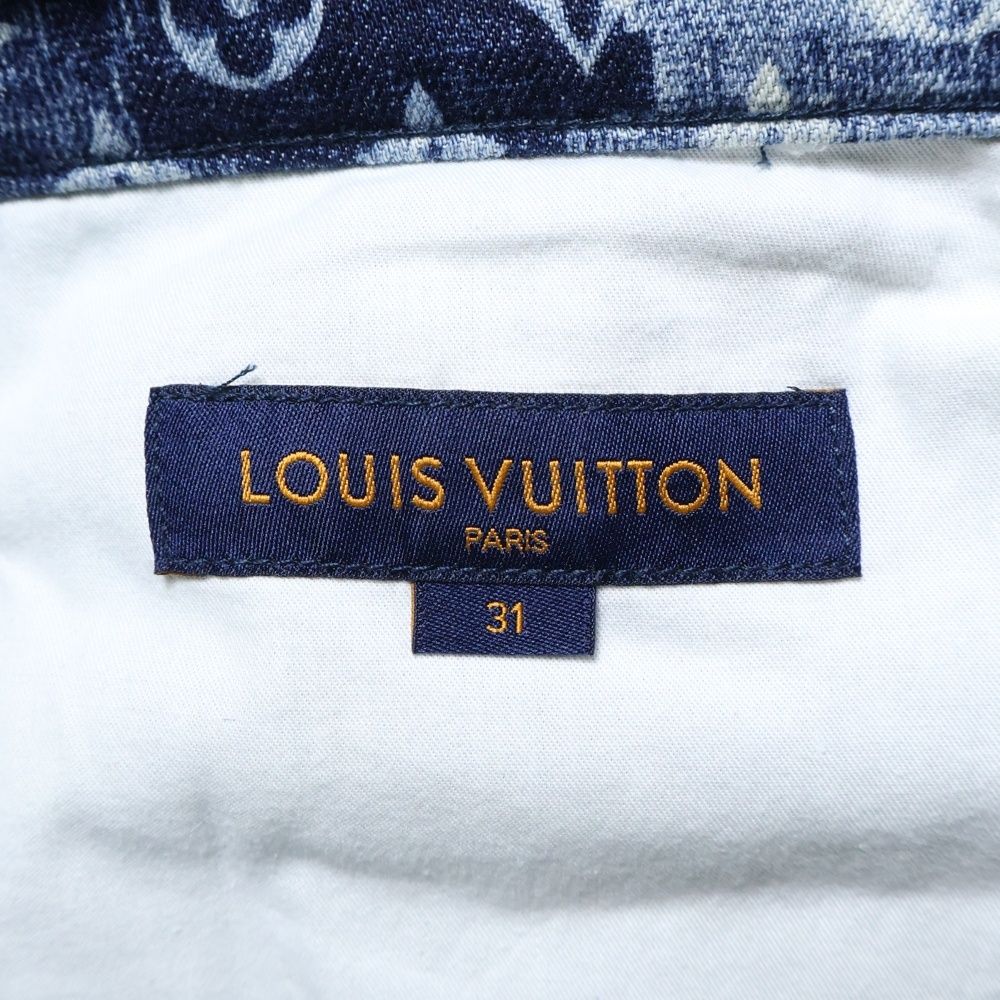 Louis Vuitton 21ss Monogram Tapestry Denim Pants Rm211m Zmc Hkd02w Navy