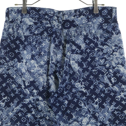 Louis Vuitton 21ss Monogram Tapestry Denim Pants Rm211m Zmc Hkd02w Navy