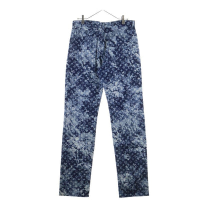 Louis Vuitton 21ss Monogram Tapestry Denim Pants Rm211m Zmc Hkd02w Navy