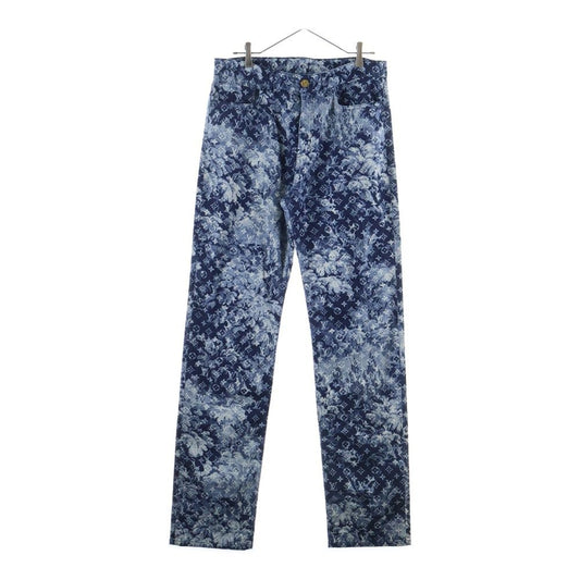 Louis Vuitton 21ss Monogram Tapestry Denim Pants Rm211m Zmc Hkd02w Navy