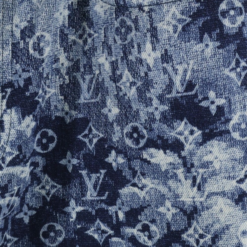 Louis Vuitton 21ss Monogram Tapestry Denim Pants Rm211m Zmc Hkd02w Navy
