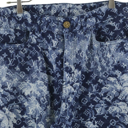 Louis Vuitton 21ss Monogram Tapestry Denim Pants Rm211m Zmc Hkd02w Navy